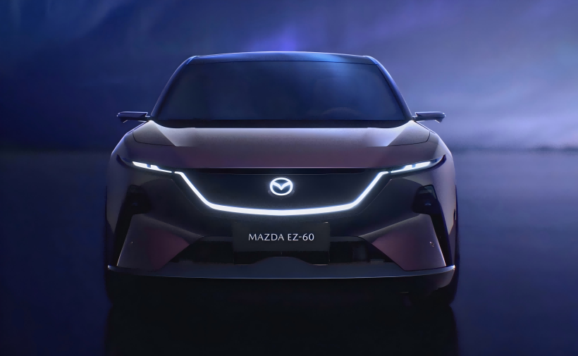 Imágenes oficiales de Mazda Ez - 60. El diseño es extremadamente futurista. Hará su primer debut el 23 de abril.